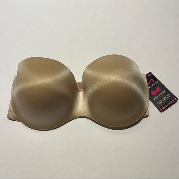 Maidenform Bra Beige Strapless Multiway Size 36C - Picture 1 of 10